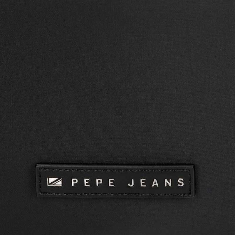 Pepe Jeans Egham Sac à bandoulière Petit Noir 10,5 x 18 x 2 cm Polyester,  Noir, Talla única, Petit sac à bandoulière : : Mode