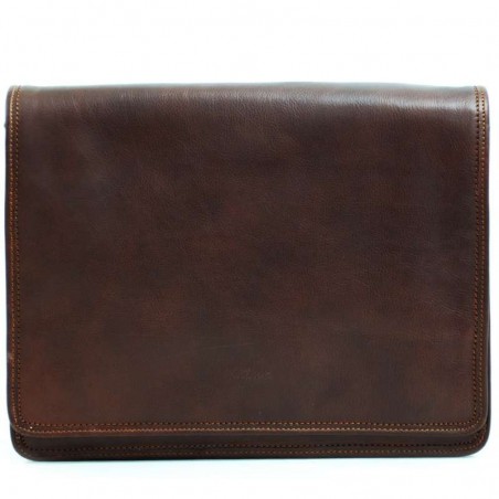 Besace homme en cuir KATANA marron | Planetebag.com