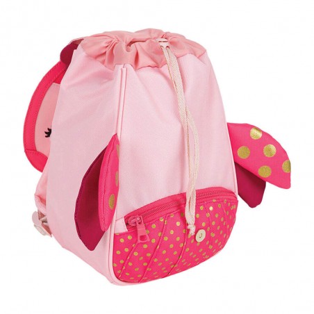 Sac à dos crèche Tann's "Coccinelle" rose | Petit sac maternelle fille original animal qualité marque française pas cher