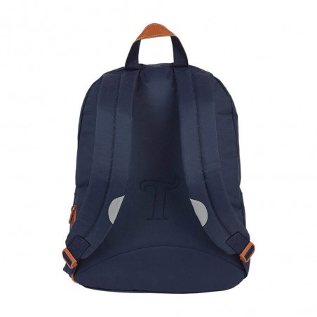 Sac à dos Tann's L "Arthur" marine/rouge | Sac scolaire garçon bicolore super héros CM1 CM2 qualité marque francaise