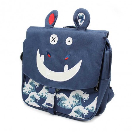 Cartable maternelle Les Déglingos Hippipos l'hippo | Sac scolaire garçon original pas cher