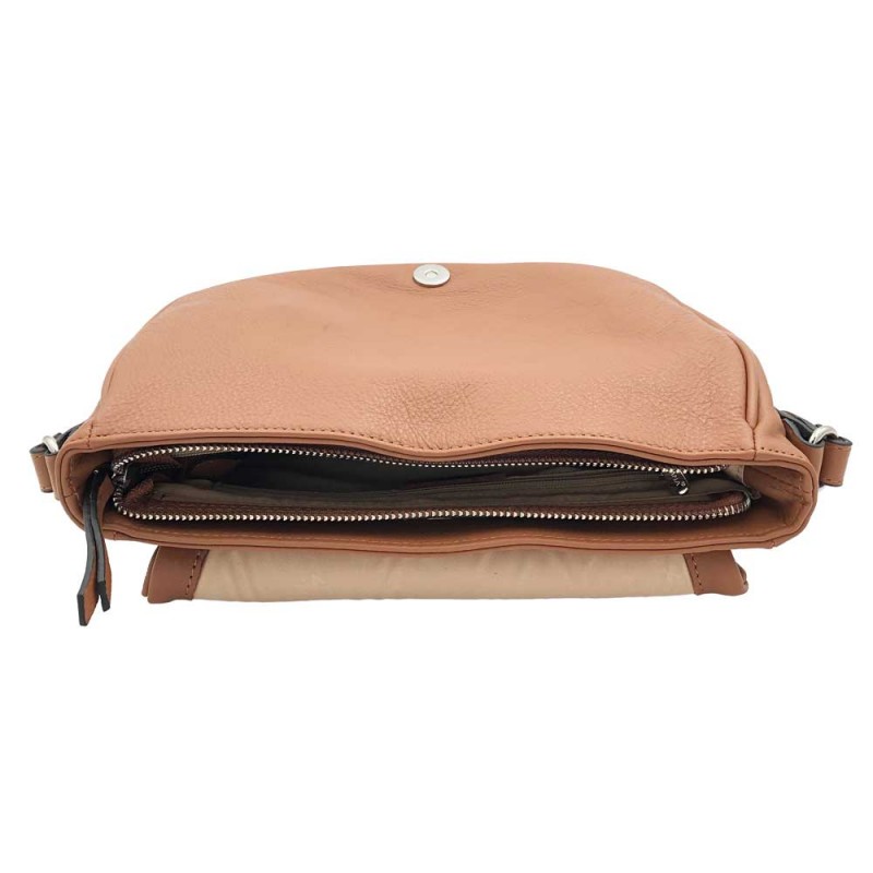 Cartable femme en cuir KATANA camel 