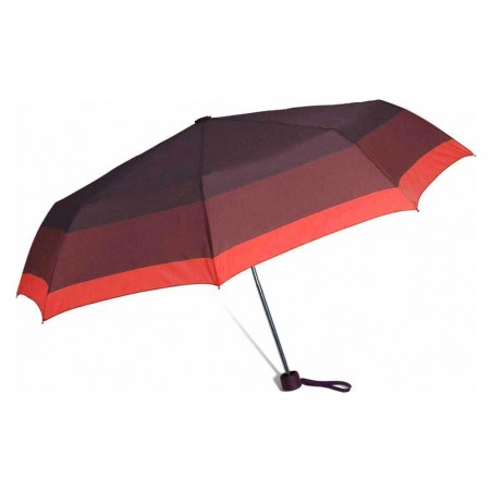 Benzi | Parapluie pliable bicolore rouge | Parapluie de poche ouverture manuelle pas cher