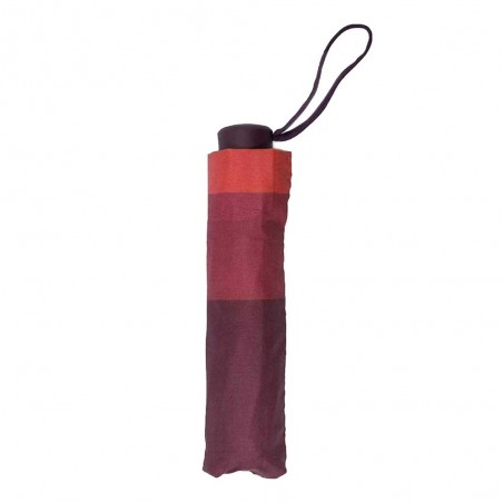 Benzi | Parapluie pliable bicolore rouge | Parapluie de poche ouverture manuelle pas cher