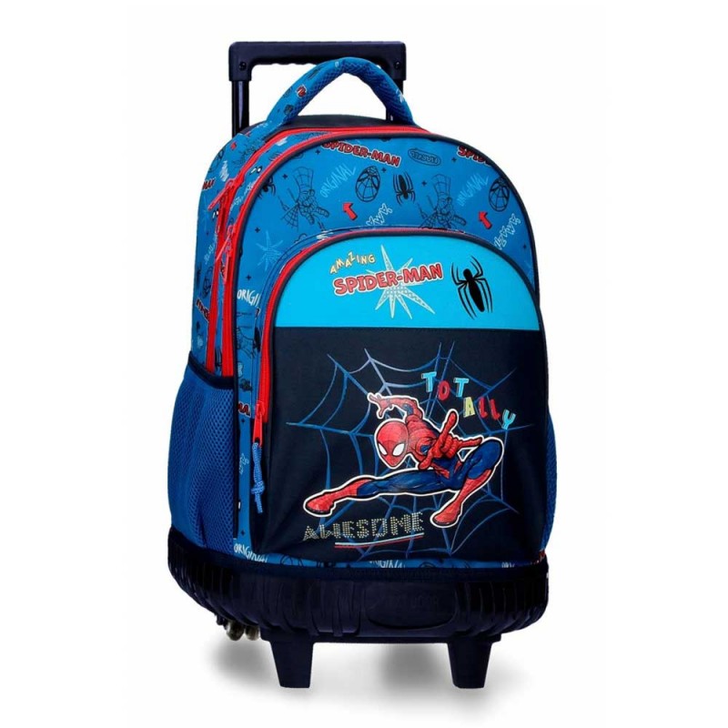 Cartable à roulettes garçon spiderman best sale