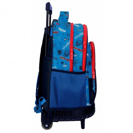 Sac à dos à roulettes MARVEL Spiderman "Totally Awesome" | Sac scolaire trolley garçon super-héros solide pas cher