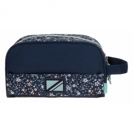 Trousse de toilette Pepe Jeans "Alenka" | Trousse de voyage fille femme 2 compartiments imprimé style Liberty