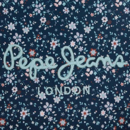 Trousse de toilette Pepe Jeans "Alenka" | Trousse de voyage fille femme 2 compartiments imprimé style Liberty