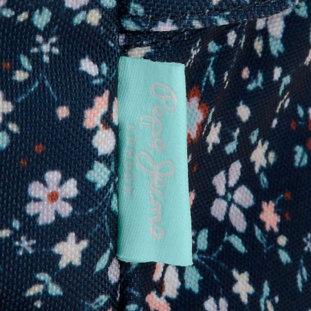 Trousse de toilette Pepe Jeans "Alenka" | Trousse de voyage fille femme 2 compartiments imprimé style Liberty