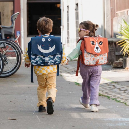 Cartable maternelle Les Déglingos Hippipos l'hippo | Sac scolaire garçon original pas cher