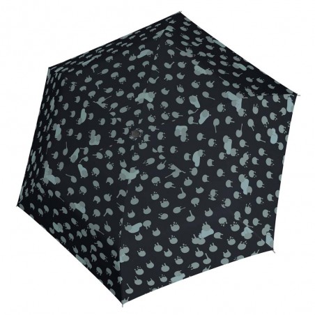 KNIRPS | Parapluie de poche slim ultra-léger US 050 rainy day black | Mini parapluie original