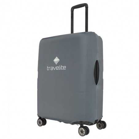 Housse de valise TRAVELITE L gris | Protection bagage soute extensible haute qualité