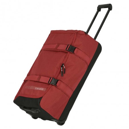 Sac de voyage à roulettes L TRAVELITE "Kick Off" rouge | Valise soute 65L haute qualité pas cher