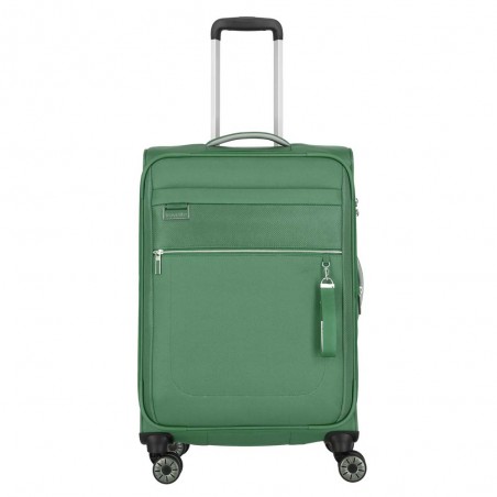 Valise soute M extensible TRAVELITE "Miigo" vert | Bagage taille moyenne haute qualité allemande