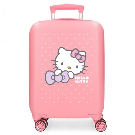 Valise enfant Hello Kitty "My favourite bow" | Petit bagage fille 50cm vol low cost pas cher