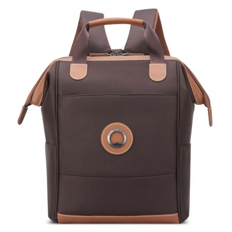 DELSEY | Sac à dos femme "Chatelet Air 2.0" marron | Sac PC 14 pouces haute qualité