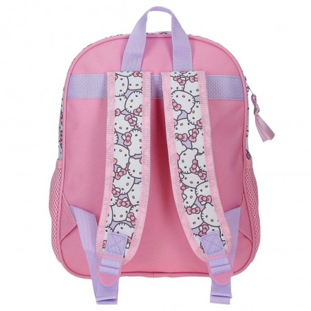 Sac à dos maternelle SANRIO Hello Kitty "My favourite bow" | Cartable scolaire fille pas cher kawaii rose mauve