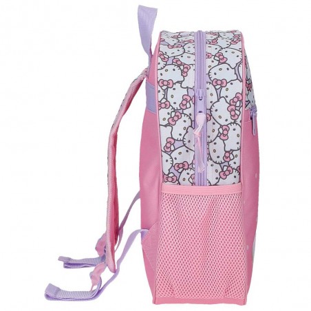 Sac à dos maternelle SANRIO Hello Kitty "My favourite bow" | Cartable scolaire fille pas cher kawaii rose mauve