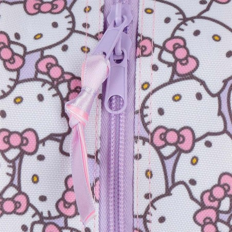 Sac à dos maternelle SANRIO Hello Kitty "My favourite bow" | Cartable scolaire fille pas cher kawaii rose mauve