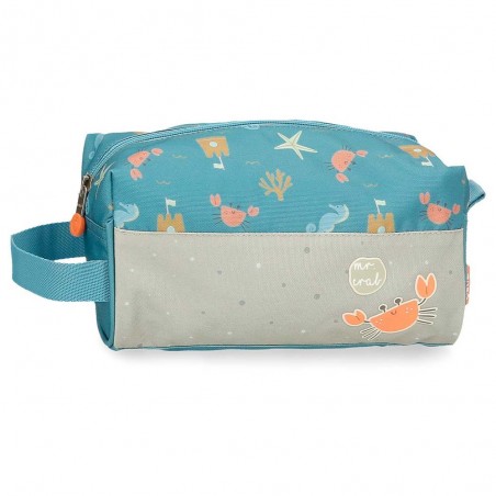 Trousse de toilette enfant ENSO "Mr Crab" | Trousse de voyage décor original garçon fille