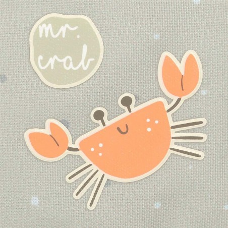 Trousse de toilette enfant ENSO "Mr Crab" | Trousse de voyage décor original garçon fille