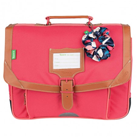 Cartable Tann's 35cm "Louise" rose | Sac scolaire fille classe CP pas cher