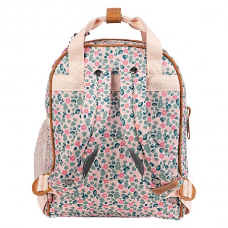 Sac à dos Tann's maternelle XS "Iris" vert imprimé fleuri | Sac scolaire fille pas cher