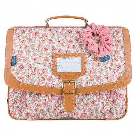 Cartable Tann's x Cyrillus 38cm "Capucine" rose | Sac scolaire fille CP CE1 CE2 collab exclusive