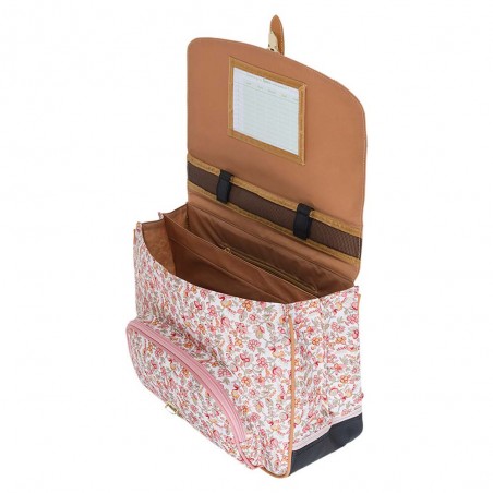 Cartable Tann's x Cyrillus 38cm "Capucine" rose | Sac scolaire fille CP CE1 CE2 collab exclusive