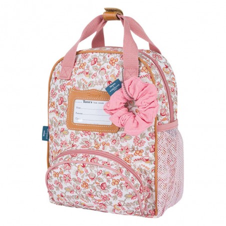 Sac à dos maternelle XS Tann's x Cyrillus Capucine rose | Sac scolaire fille fleuri édition limitée