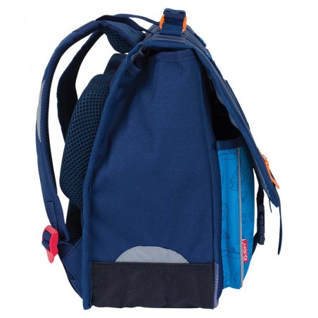 Kickers | Cartable garçon 38cm "Fantasy Boy" bleu | Sac scolaire CP CE1 CE2 qualité pas cher