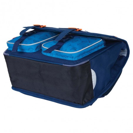 Kickers | Cartable garçon 38cm "Fantasy Boy" bleu | Sac scolaire CP CE1 CE2 qualité pas cher