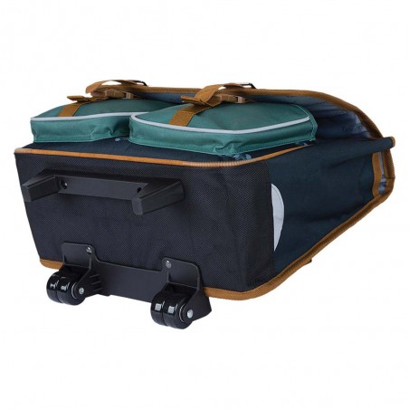 Kickers | Cartable à roulettes garçon 38cm "Authentic Boy" bleu | Sac scolaire trolley CP CE1 CE2  pas cher