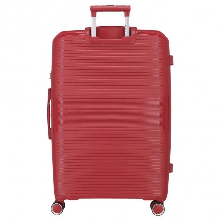 MOVOM | Valise soute 78 cm extensible "Inari" rouge | Bagage grande taille solide sécurisé pas cher