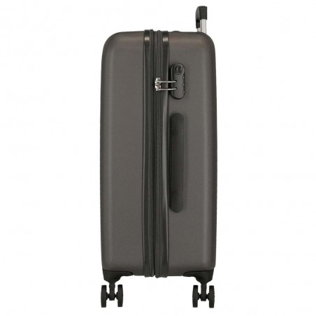 ROLL ROAD | Valise extensible 78cm "Camboya" gris anthracite | Bagage soute grande taille pas cher