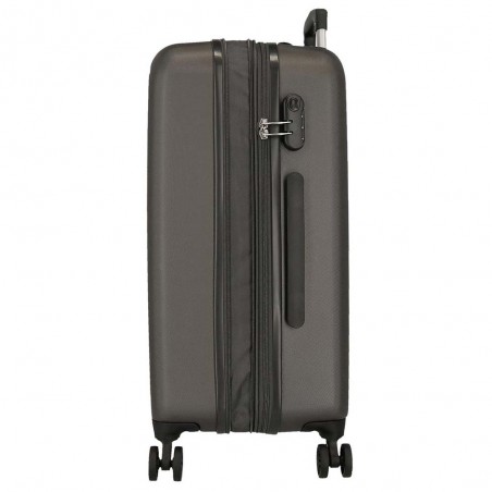 ROLL ROAD | Valise extensible 78cm "Camboya" gris anthracite | Bagage soute grande taille pas cher