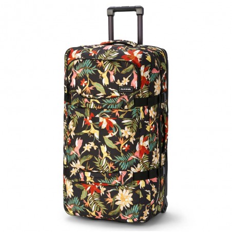 DAKINE | Sac de voyage à roulettes "Split Roller" 110L sunset bloom | Valise trolley grand volume haute qualité style baroudeur