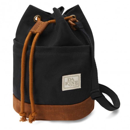 DAKINE | Sac seau "Saturday Mini Bag" noir | Sac bandoulière femme en toile de coton style casual bohème