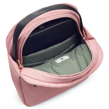 DELSEY | Sac à dos femme "Securstyle" 13" rose cendre | Sac ordinateur élégant pas cher