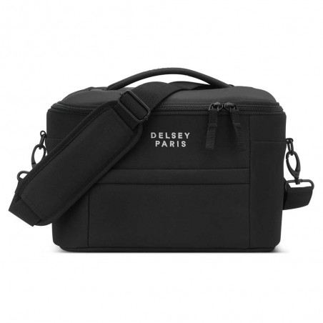 DELSEY Paris | Vanity case "Brochant 2.0" noir | Beauty case tissu haute qualité