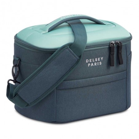 DELSEY Paris | Vanity case "Brochant 2.0" vert | Beauty case tissu haute qualité