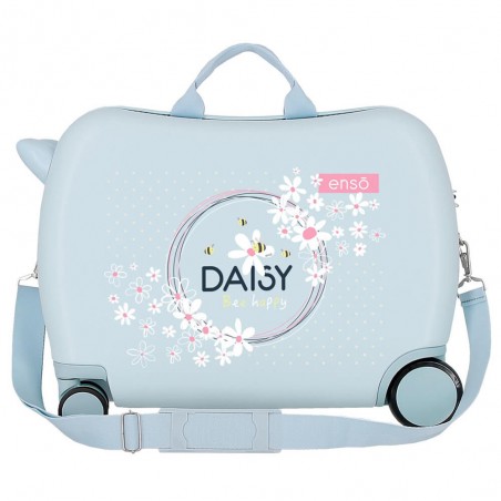 ENSO | Valise trotteur enfant "Daisy" ciel | Bagage fille original à chevaucher pas cher