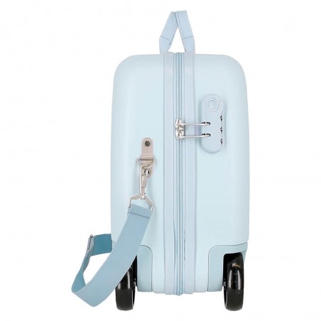 ENSO | Valise trotteur enfant "Daisy" ciel | Bagage fille original à chevaucher pas cher