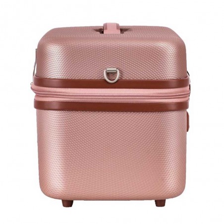 Vanity case SNOWBALL "Champs Elysées" rose gold | Beauty case femme style élégant et sécurisé