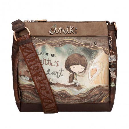 Anekke | Sac bandoulière 3 cpts collection Core | Sac femme porté croisé pas cher