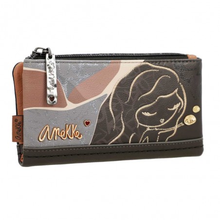 Anekke | Portefeuille souple "Heartbeat" M | Porte-cartes et monnaie femme original