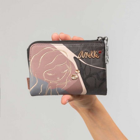 Anekke | Anekke | Portefeuille souple "Heartbeat" S | Porte-cartes et monnaie femme petit format original