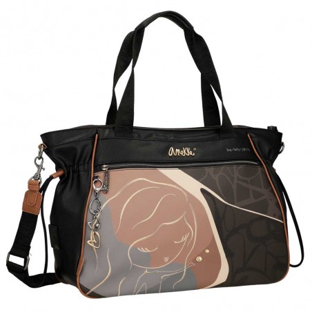 Anekke | Sac shopper XL "Heartbeat" | Sac femme voyage loisirs porte-documents grande taille original