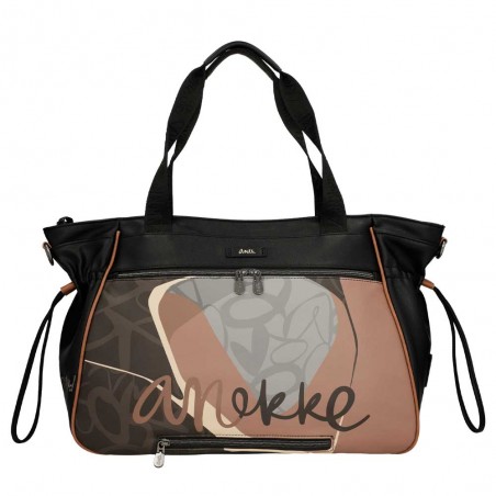 Anekke | Sac shopper XL "Heartbeat" | Sac femme voyage loisirs porte-documents grande taille original