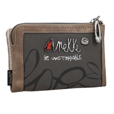 Anekke | Portefeuille compact souple "Imaginary" - S | Petit porte-cartes et monnaie femme style original